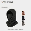Thick thermal balaclava for winter cycling available in dark grey and navy blue - One Size / Black (2pcs Thickened Set)
