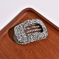 Minimalist black and white terrazzo acetate hair claw clip for elegant hairstyling - Round Claw / Black & White