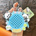 Süßer blauer Panda Magnetperlen Zeichentafel Schlüsselanhänger für Rucksäcke - Panda Magnetisches Zeichenbrett / Blau