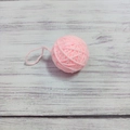 Gomitolo di lana rosa per decorazioni natalizie fai da te e ghirlande festive - Rosa