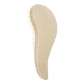 Ergonomic beige detangling hairbrush made of eco-friendly wheat straw material - TT Detangling Brush / Earthy Yellow