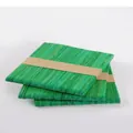 Green dyed wooden craft ice cream sticks for DIY projects, 48-50 pieces per bundle - Green 114mm*10mm*2mm / 50 Pcs/Bundle