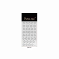 Sparkling silver glitter snowflake nail art stickers for winter manicure decoration - Snowflake Style (SSP-016)