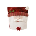 Coprisedia natalizio con Babbo Natale 3D in colori festivi rosso e bianco classico - Babbo Natale / 44.6*52.5cm