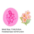Stampo in silicone B66 a forma di ciliegio per artigianato in gesso e decorazioni auto - 1#Fiore di Ciliegio/B66 / Rosa