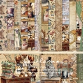Gentleman Cat theme 6x6 inch 160gsm vintage scrapbooking paper pad 24 sheets - R2339 24 Sheets