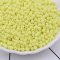Pale yellow 4mm acrylic candy colored round beads with holes for DIY jewelry making - 10g/Pack (4mm, Hole 1mm) / Light Yellow