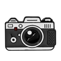 Macchina Fotografica Bianca e Nera (xz6664)
