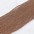 2mm electroplated bronze faceted crystal beads for DIY jewelry and accessory making - 2mm (Approx. 210 Beads per Strand) / Antique Bronze