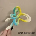 Large 10.5cm gradient resin hair claw clip in white, yellow and blue for thick hair - Gradient Butterfly Yellow-10.5cm