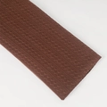 Dark brown cable knit fabric with a vintage diamond hollow pattern for Christmas bouquets - Deep Coffee Vintage Knitted Fabric