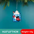 Blue hooded jacket glass ornament with red boots and gloves for Christmas tree hanging - Blue Puffer Jacket Style 12