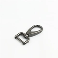 Gunmetal rotating trigger snap hook for handbag straps with D-ring base - Inner Diameter 1.6cm / Gunmetal