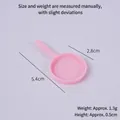 Miniature pink dollhouse frying pan toy model with 2.8cm diameter and 5.4cm length - Pink - Frying Pan