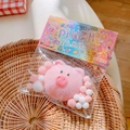 Weiches rosa Schwein Quetschspielzeug zur Stressbewältigung in Deko-Korb - Rosa Schweinchen-Brötchen