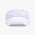 White quick-dry breathable sun visor for outdoor sports with large brim mesh texture - Adjustable / White