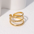 Gold Triple Layer Twist Style (JR080)