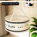 60cm single layer hanging drying rack net with black pattern for sweaters and socks - New Enclosed Single Layer - 60cm