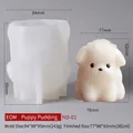 Cartoon puppy dog silicone mold for DIY pudding and jelly mousse making set - EOM Dog Pudding Mold ND-01