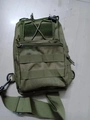 Tactical nylon chest bag in army green with MOLLE system and adjustable shoulder strap - Ruins Green (FG)