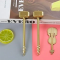 Creative Thor Hammer novelty pen in polished gold finish with intricate engraved details - Power Hammer - Gold / 0.5mm