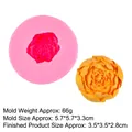 Stampo rosa in silicone 3D rose per dolci, misura stampo 5,7x5,7x3,3cm - 4# Fiore di Rosa (19-174) / Rosa
