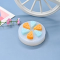 6-cavity round silicone mold for cheese-shaped cookies and chocolate cake decoration - Triangle Cheese Style (4)