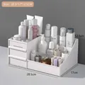 Weißer minimalistischer Schreibtisch-Organizer mit 3 Schubladen und mehrstufiger Ablage - 28.5*17*12.5cm / Weiß