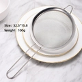 Passoire fine en acier inoxydable de 15,8cm avec manche pour filtrage d'huile de cuisine - Passoire 16cm