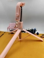 Pink foldable Bluetooth selfie stick with integrated tripod stand and metal telescopic rod - Pink 1.3m Standard Version (F510)
