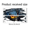 Größenangaben für 3D-Halloween-Wandtattoos mit Kürbis- und Totenkopfmotiven - 30x90cm x 2 Blatt