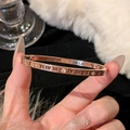 【12】rose Gold - Roman Diamond-set Bracelet