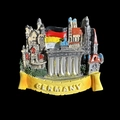 3D resin fridge magnet featuring Germany landmarks like Neuschwanstein Castle and Brandenburg Gate - Berlin Germany