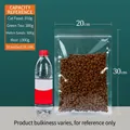 Frosted self-sealing food storage bag 20x30cm size showing 16-wire thickness material - Transparent / 20x30cm