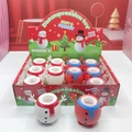 Squishy snowman stress relief toy set in festive red and white holiday packaging - Christmas Snowman Squeeze Toy