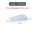 Set of 4 large transparent furniture shims for leveling gaps from 0.2cm to 1cm - Large