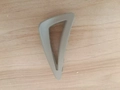 Minimalist matte grey triangle hair claw clip in durable plastic for elegant styling - Khaki