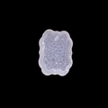 Rectangular silicone mold with wavy edges and ice texture for resin pendant making - 8# Translucent Lace Rectangle