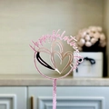 Glitter Pink + Rose Gold Heart