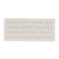 Mini alphanumeric silicone mold for fondant cake with upper and lowercase letters - Style 1 / Gray