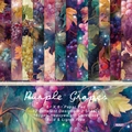 Purple Grapes 6x6 scrapbook paper pad with 24 sheets of 160gsm heavyweight cardstock - R2527 24 Sheets