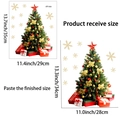 Christmas tree window sticker product receive size and finished display dimensions - JDT-A54
