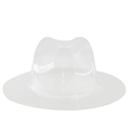 Supporto trasparente in plastica PVC per cappelli fedora per mantenere la forma - M (56-58cm) / Modellatore Fedora Trasparente (04)