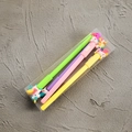 Tre penne luminose unicorno colorate in rosa, verde e giallo in una custodia trasparente - Pegaso (4 pezzi/scatola)