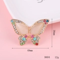 Detail view of crystal butterfly charm with dimensions 49mm x 36mm and 12g weight - D604 Large Marquise Butterfly