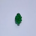 DIY green resin grape pendant with silver clasp for cream glue phone cases - with Hook / Green Grape