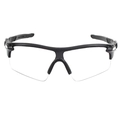 Lunettes de cyclisme de sport avec monture profilée noire et verres panoramiques clairs - Monture Noir Brillant Verre Transparent C10