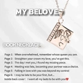 Rose gold book shaped necklace with engraved love quotes and romantic kissing illustration - 51 Silver Lovers Style Necklace