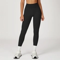 Legging de yoga sans couture à taille haute noir profond pour fitness et entraînement - S / Noir Premium