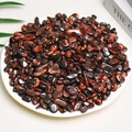 Polished natural red tiger eye tumbled stones in a white plate for home decor - Red Tiger Eye (7-9mm) 100g